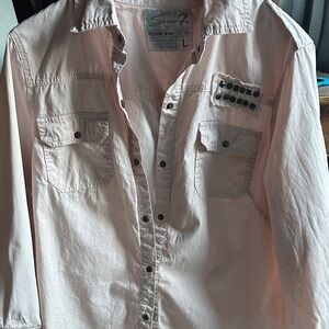 Seven7 Light Pink Casual Shirt
